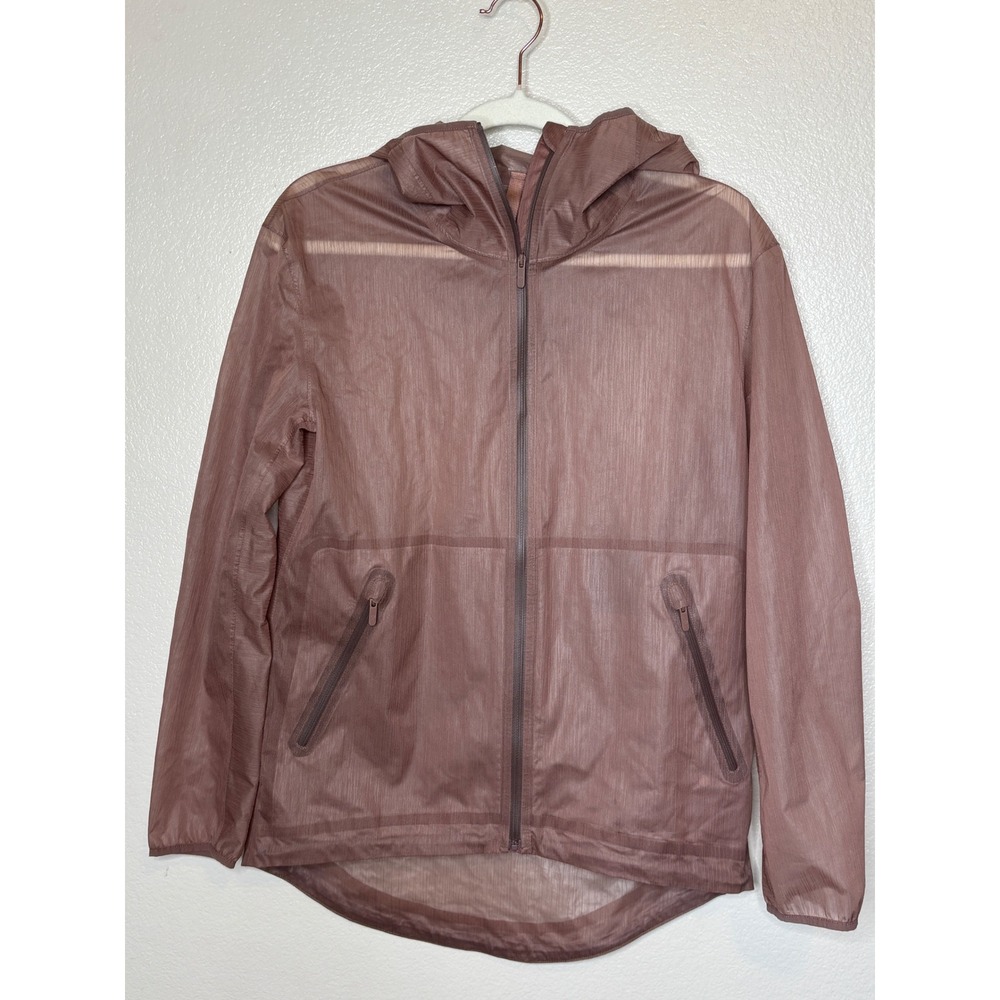Lululemon Sheer Joy Jacket Hooded Windbreaker Rose Pink Size 2 LW4AVVS